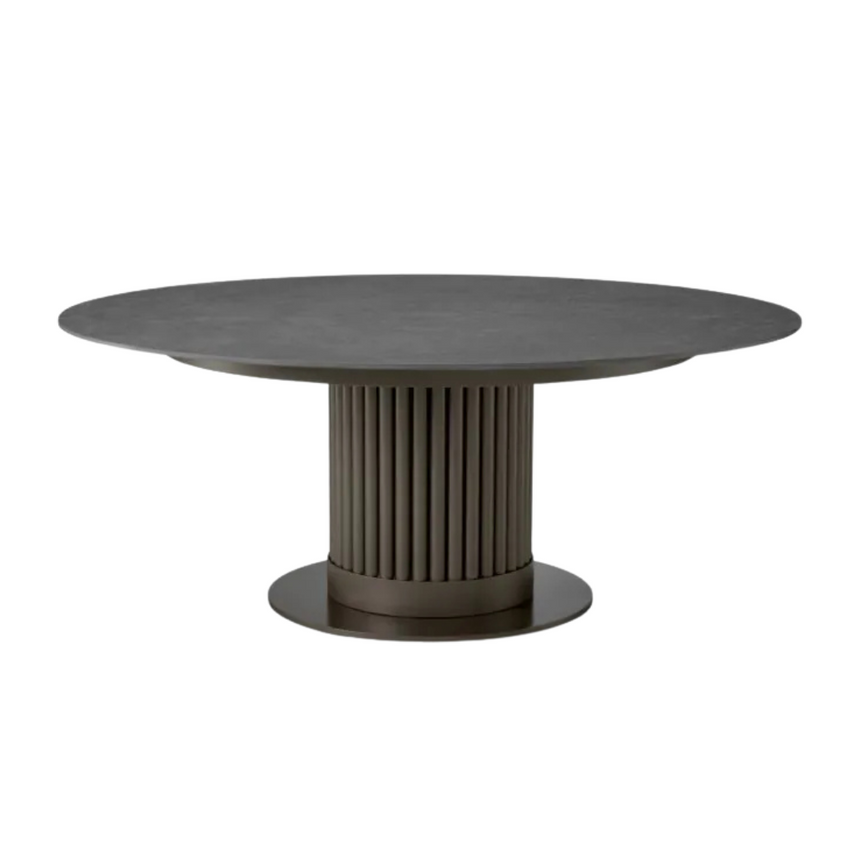 Volterra ceramic dining table Ø120
