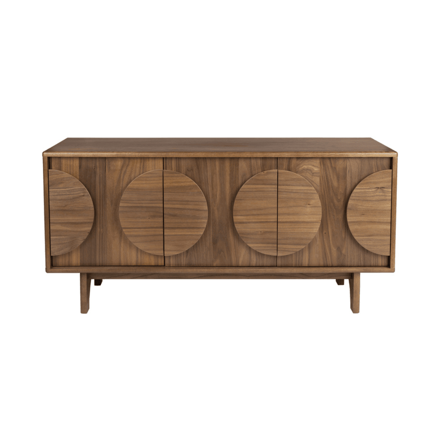 Groove 3-door wooden cabinet