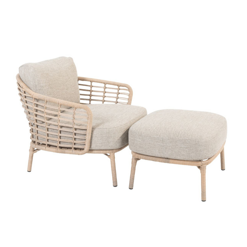 Como rattan kerti lábtartó