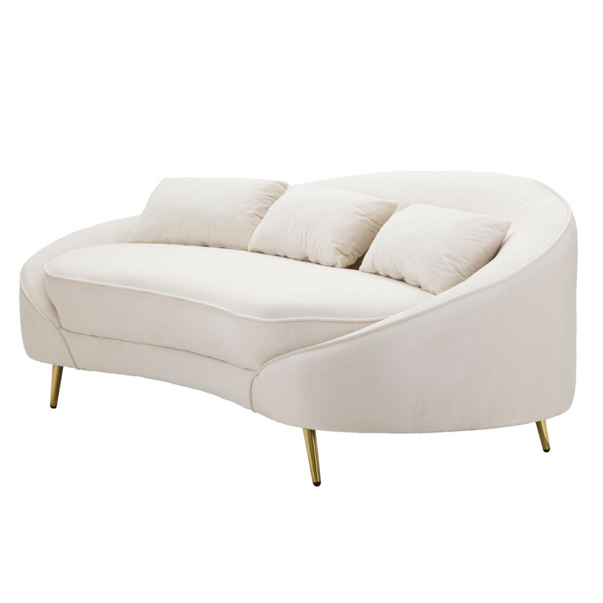 Oslo 3-seater velvet sofa