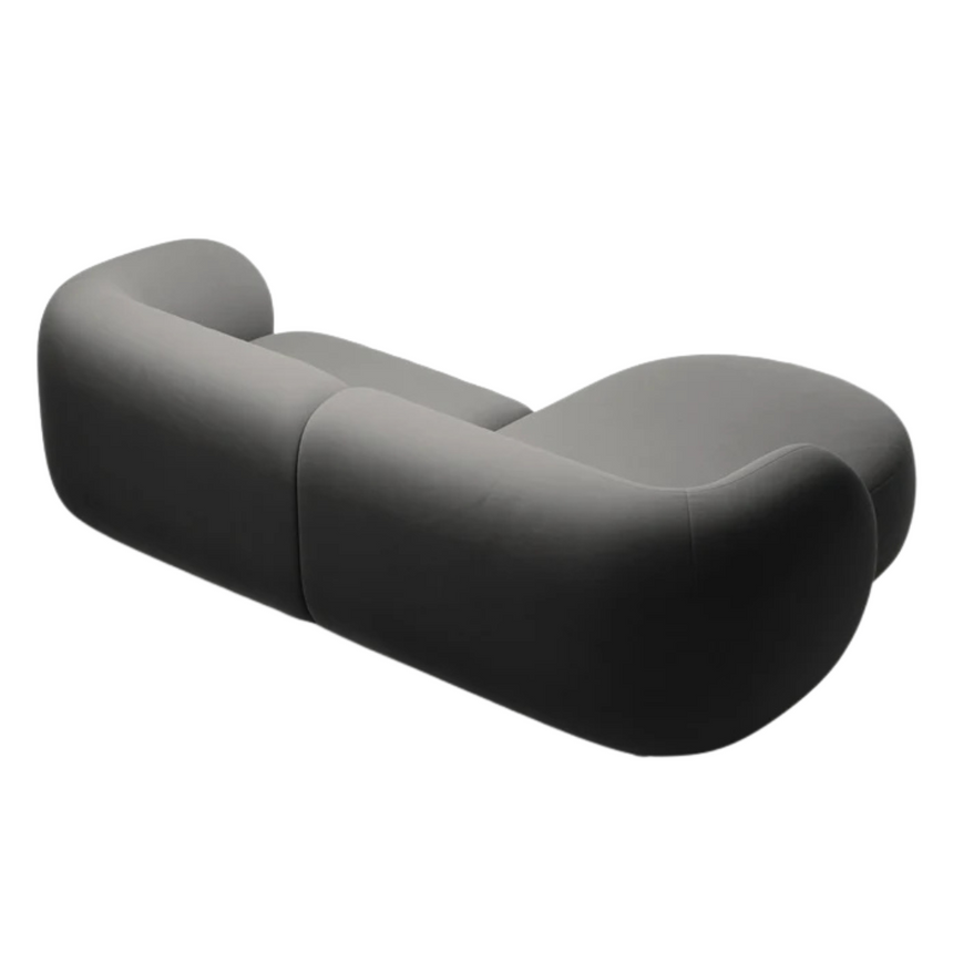 Kate bársony sarokkanapé balos 255cm