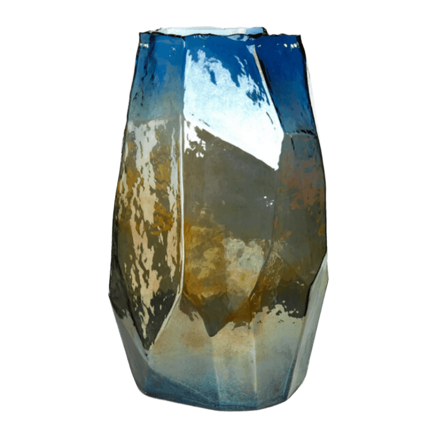 Graphic Luster glass vase 40.5cm