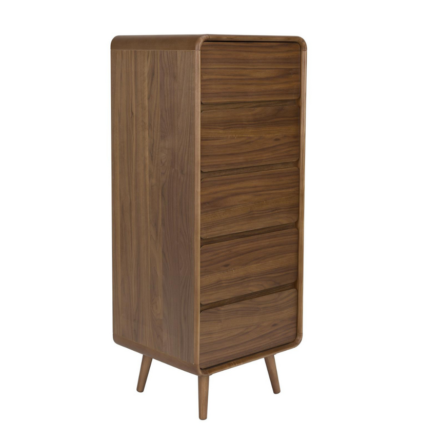Rise wooden chest of drawers