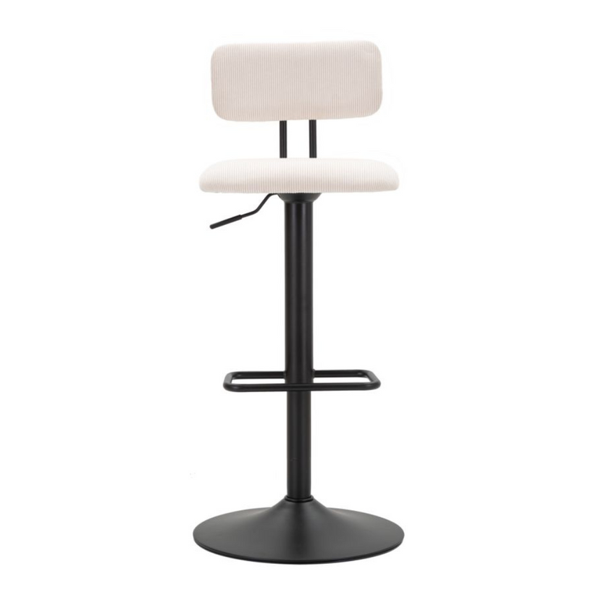 Light kordbársony bárszék szettben