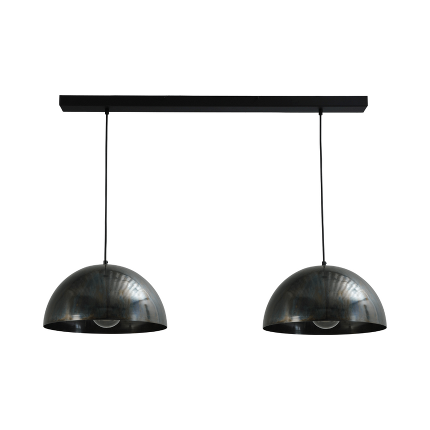 Larino 2-bulb metal pendant lamp 100x165