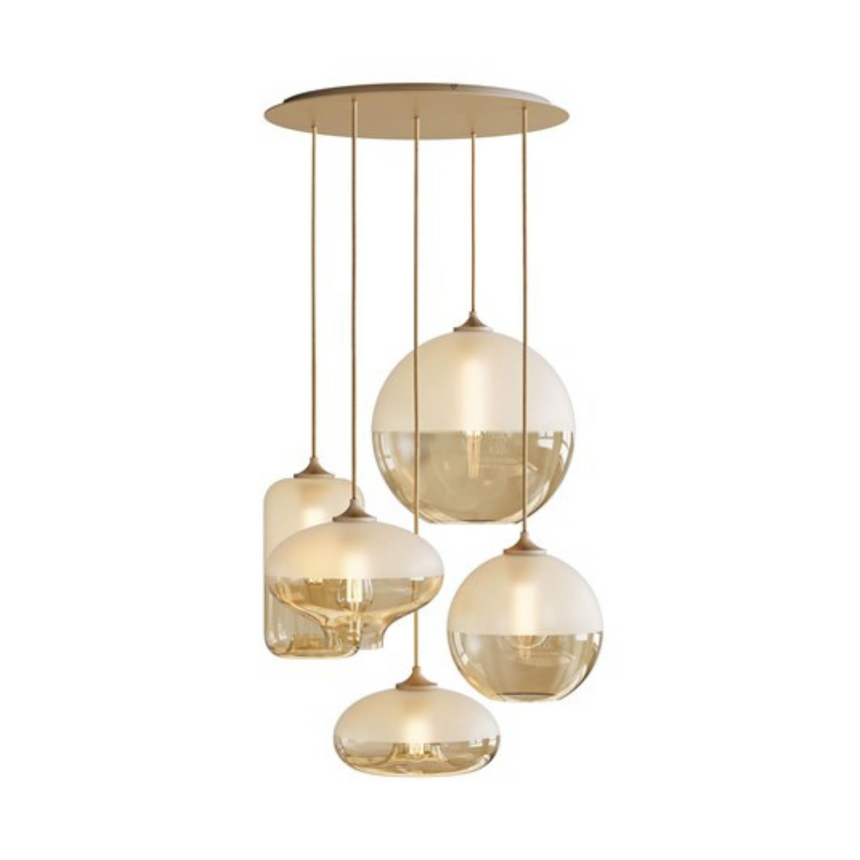 Mezzo 3 üveg függőlámpa szettben