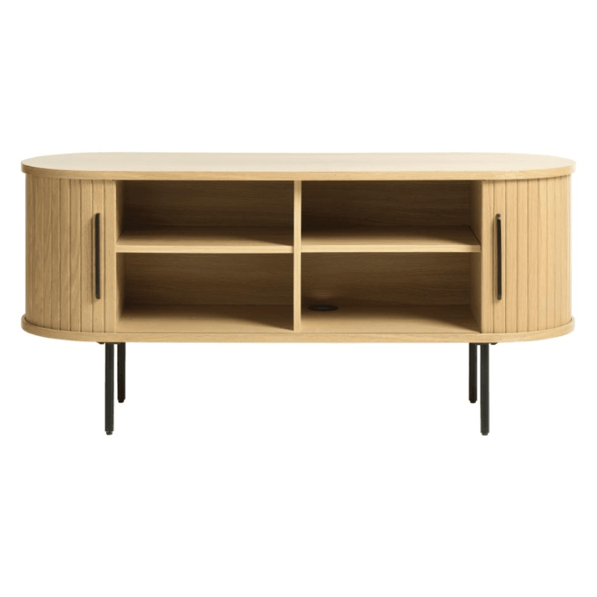 Nola sliding door wooden TV stand 120