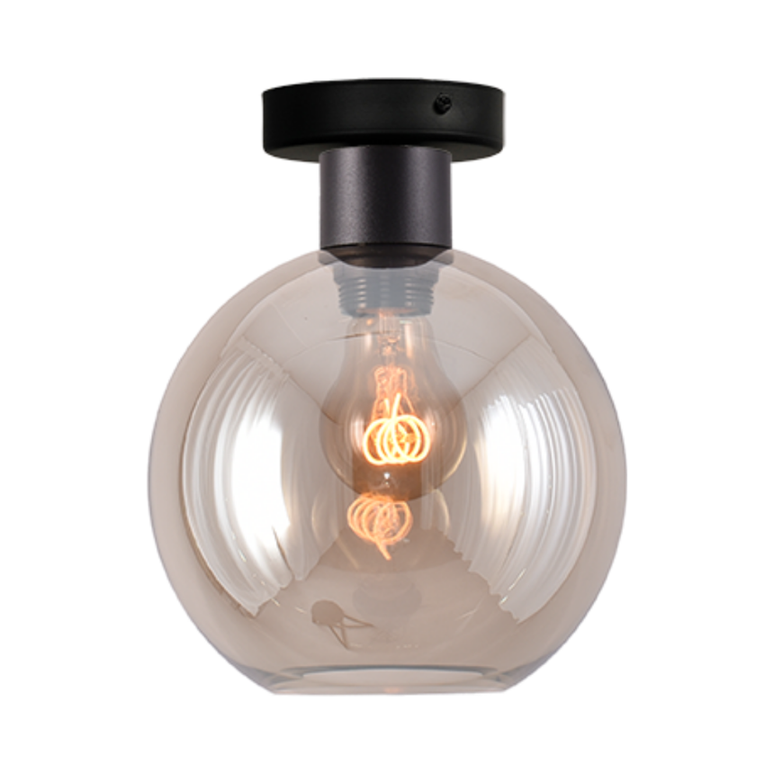 Lazise üveg csillár fekete foglalattal Ø20