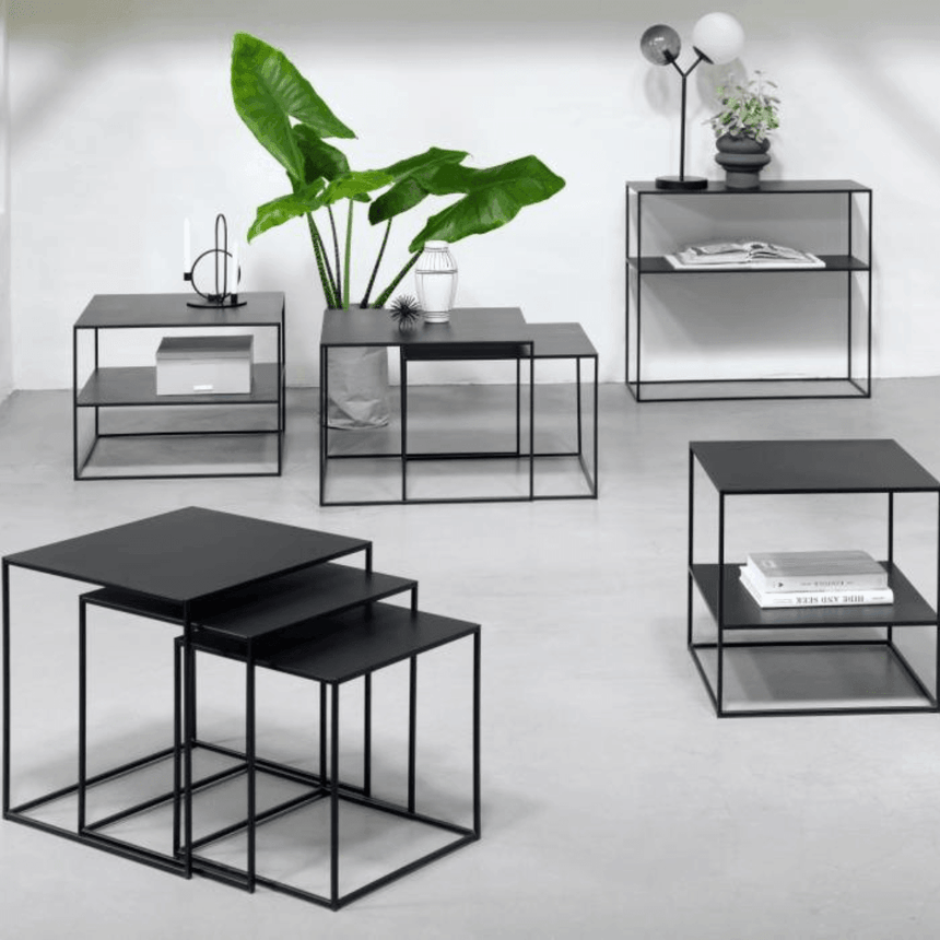 Pebble fém dohányzóasztal 2-es szettben - Dutch Home