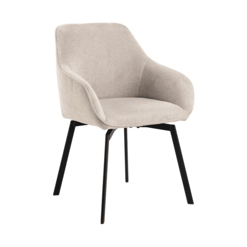 Clara chenille swivel chair