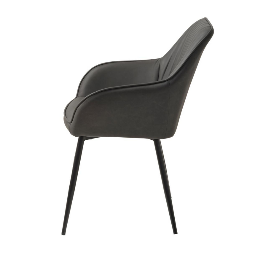 Nolan csíkos műbőr szék