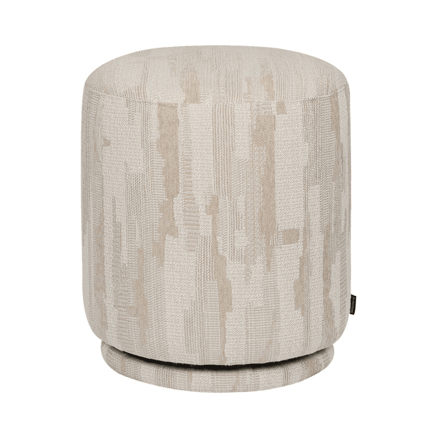 Madison fabric swivel pouf