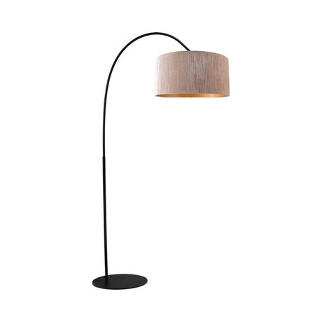 Arch fabric floor lamp with black frame 183x91
