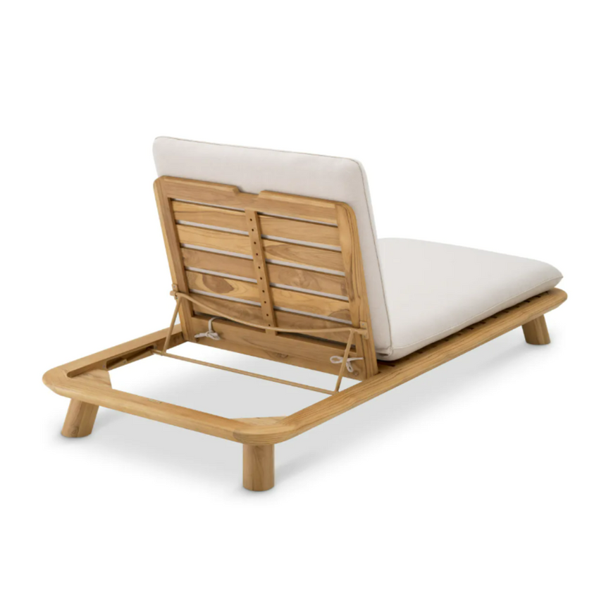 Weston wooden sun lounger