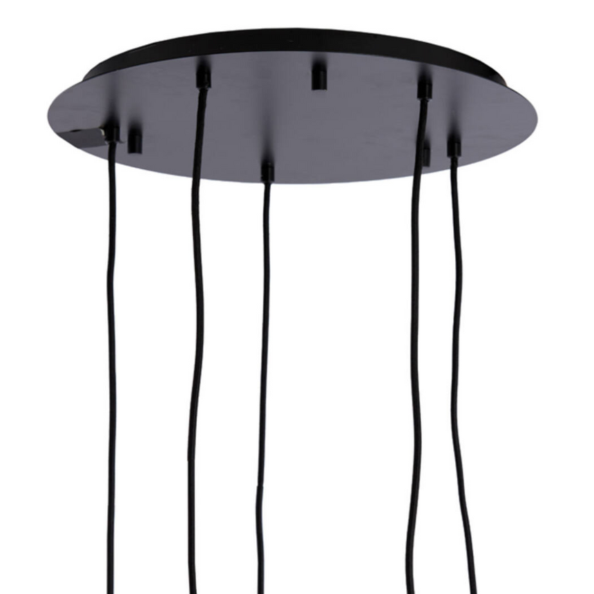 Mezza üveg függőlámpa 5 izzó