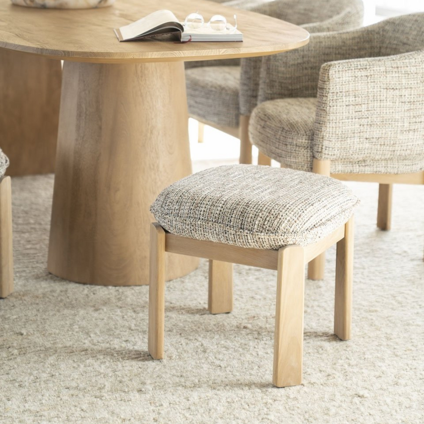 Luka fabric dining bench