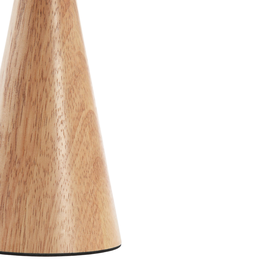 Ankenta fém hordozható lámpa fa láb