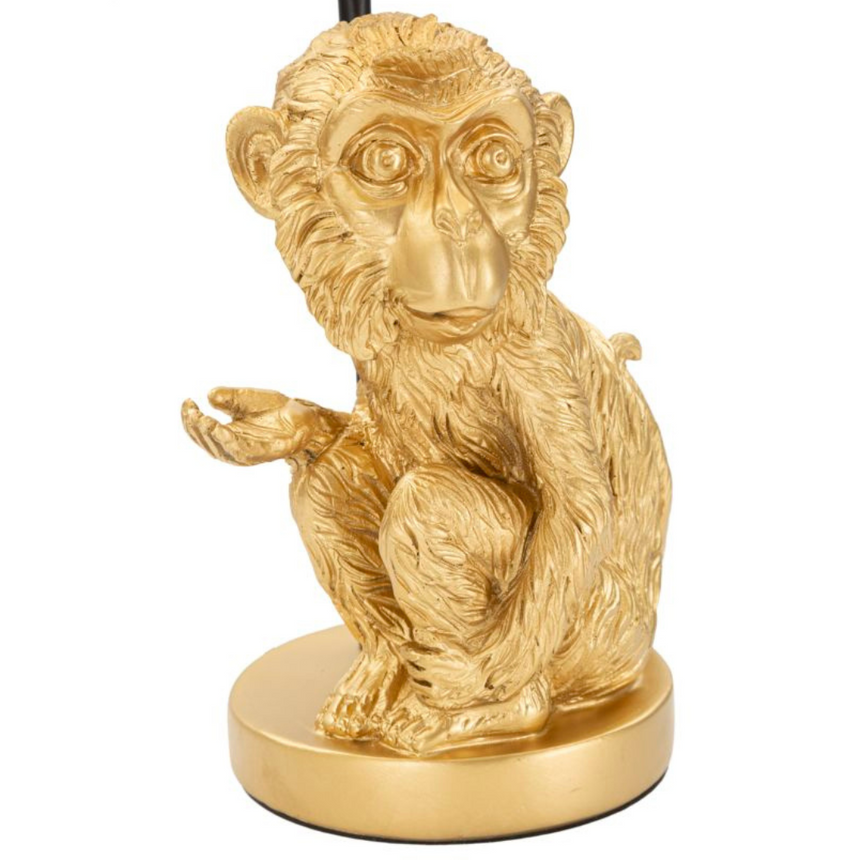 Scimmia műgyanta asztali lámpa