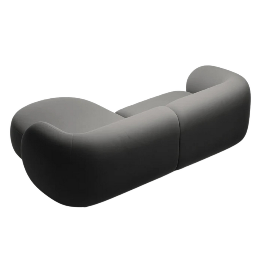 Kate bársony sarokkanapé jobbos 255cm