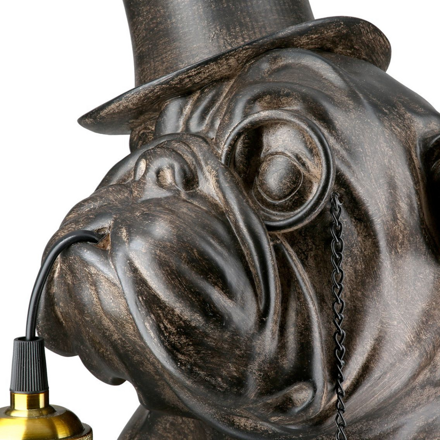 Pug Hat műgyanta asztali lámpa