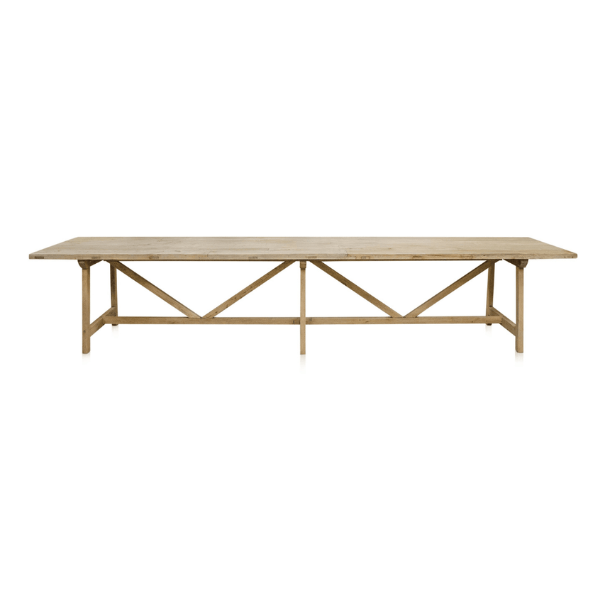 Mine wooden dining table 400x90