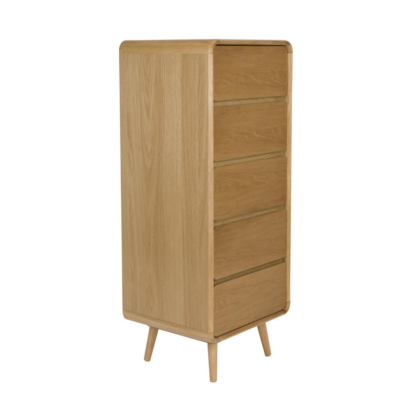 Rise wooden chest of drawers