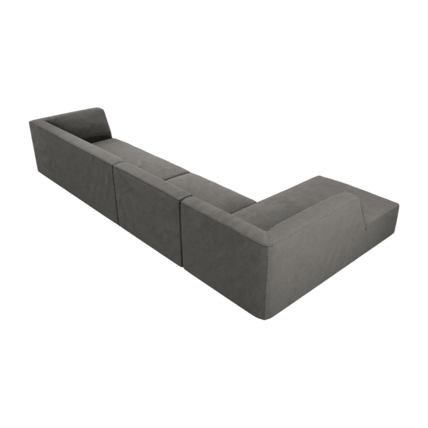 Ruby balos kordbársony sarokkanapé 366x180