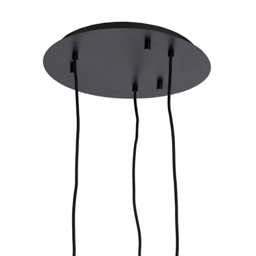 Mezza üveg függőlámpa 3 izzó