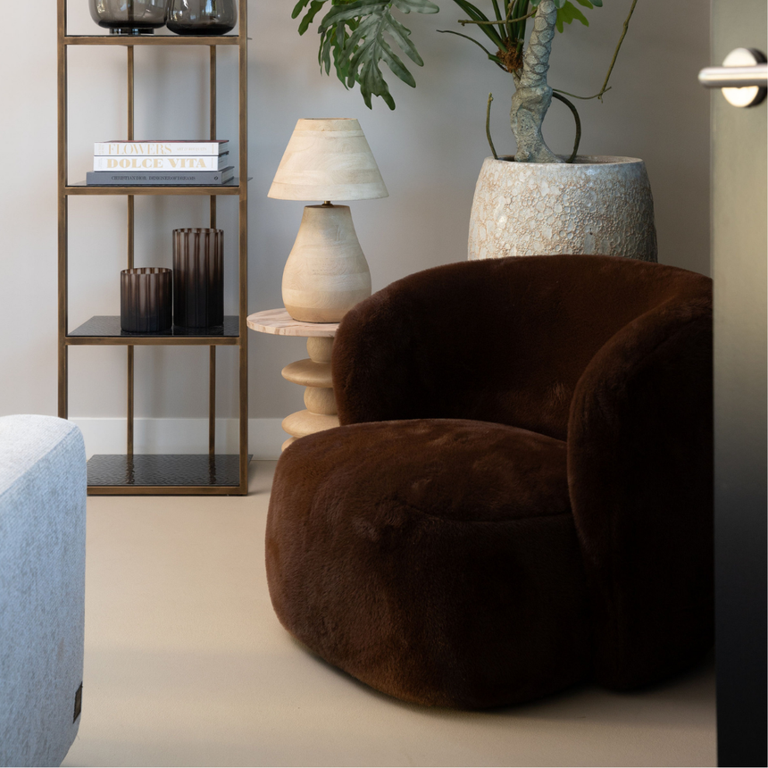 Noa wooden bedside table