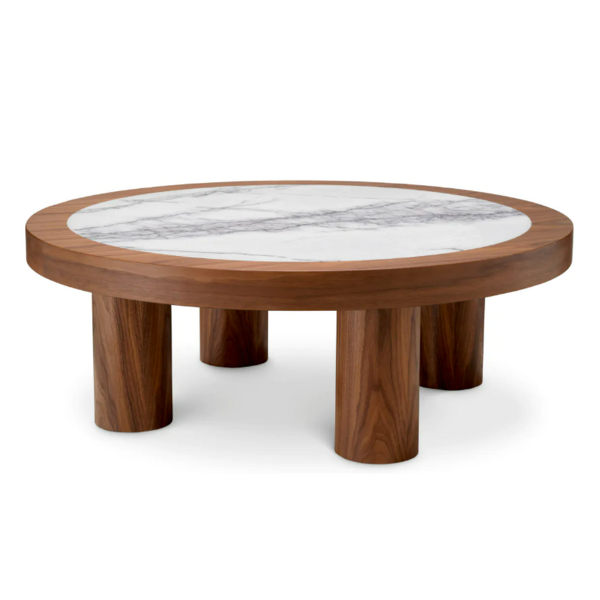 Presedio márvány dohányzóasztal Ø100