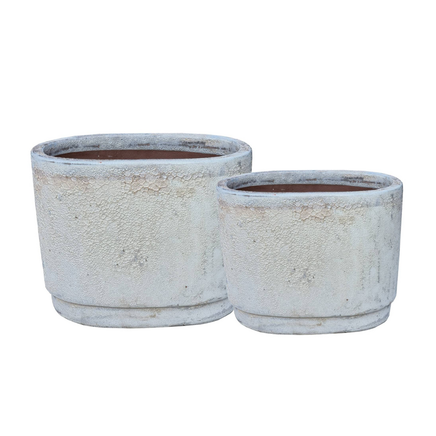 Javier Oval kerámia virágtartó szettben