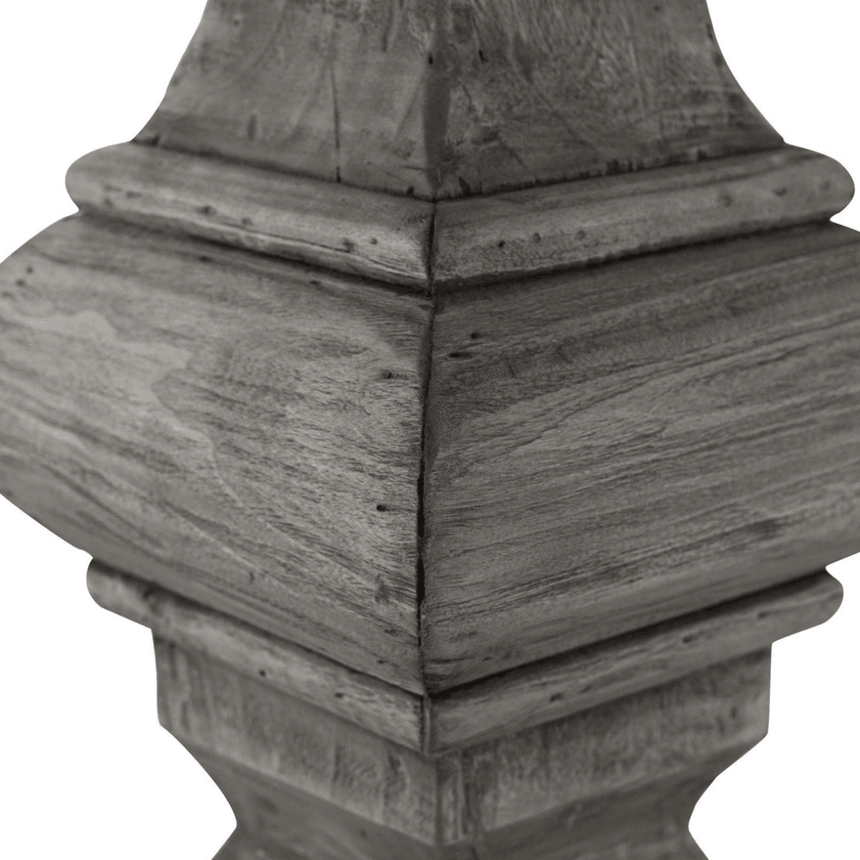 Column wooden dining table Ø120