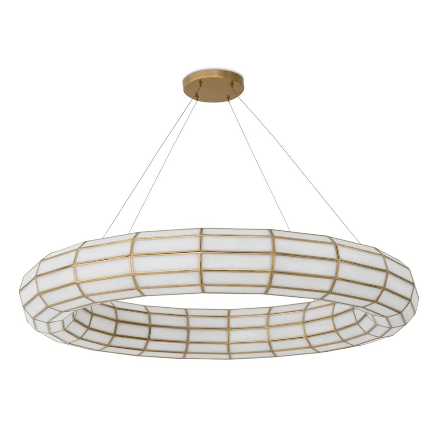 Ronco glass chandelier