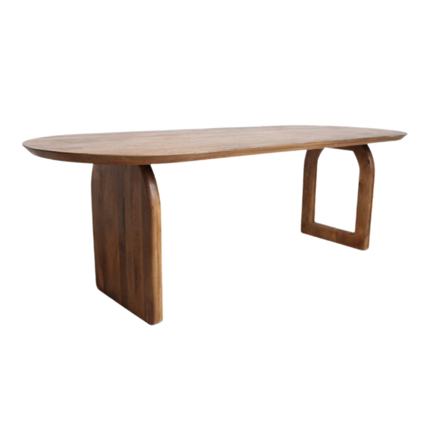 Bullnose Mix fa étkezőasztal 240x90