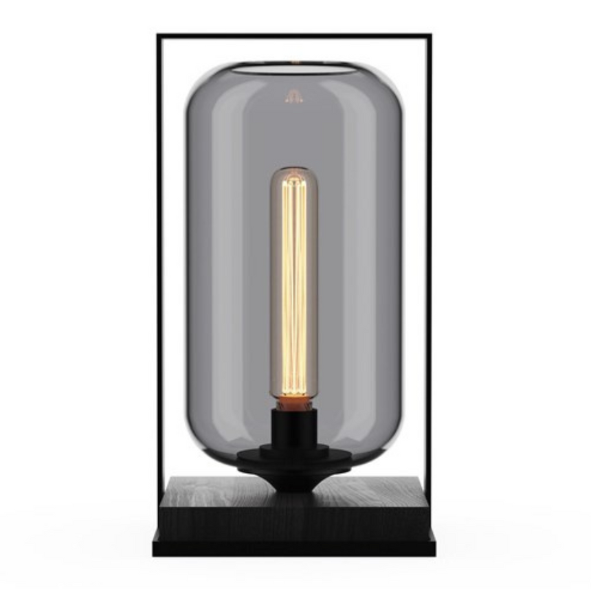 Tube Wood fa asztali lámpa Ø27x50