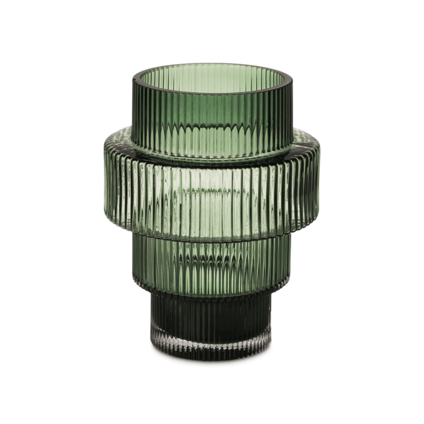 Steps glass candle holder