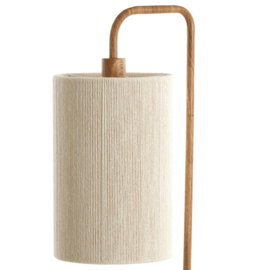 Donio wood-effect floor lamp