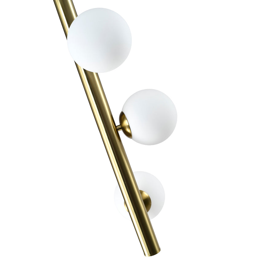 Elorie csillár – Antikolt fémváz üveg díszítéssel