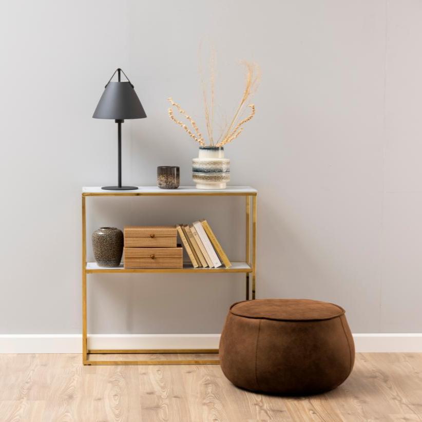 Alisma glass console table