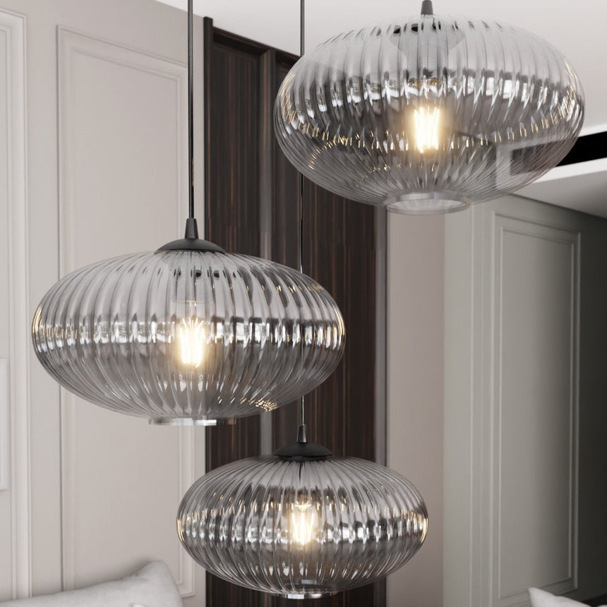 Coco 3 BL Prem üveg függőlámpa