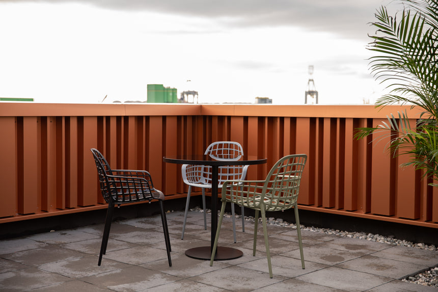 Albert glass bistro table