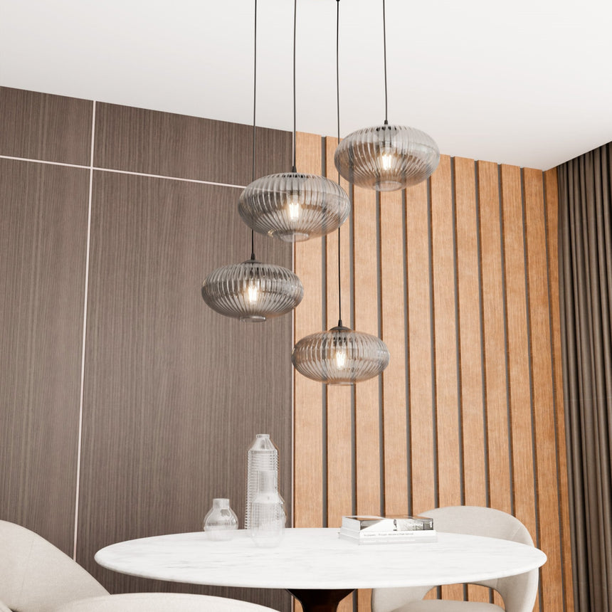 Coco 4 BL Prem üveg függőlámpa