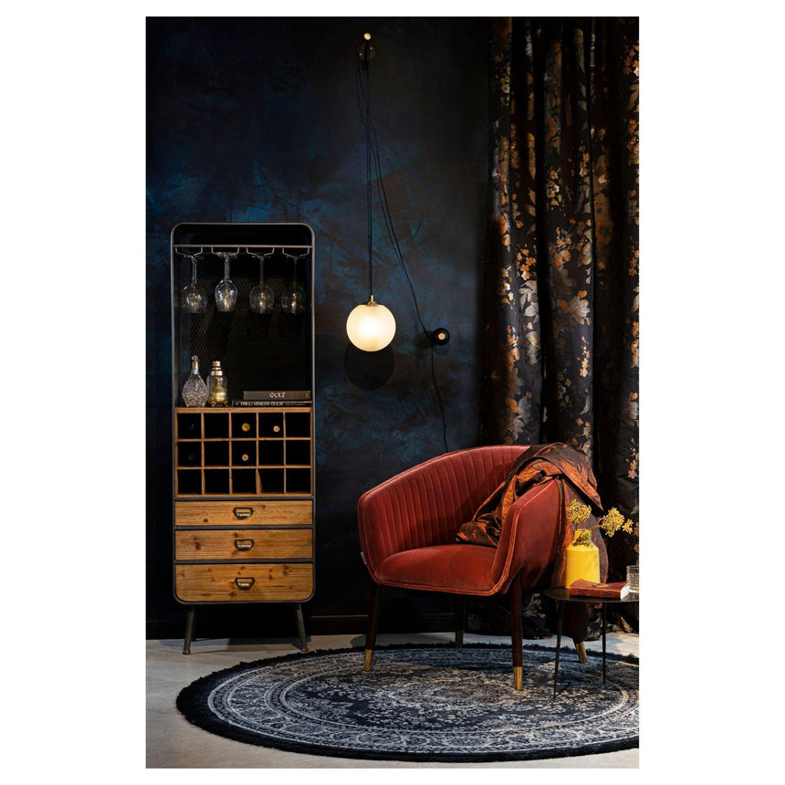 Bulan fém falilámpa-1