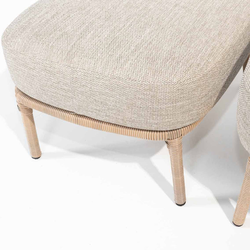 Como rattan kerti lábtartó