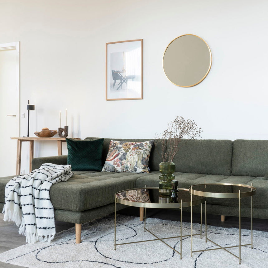 Madrid kerek fém tükör