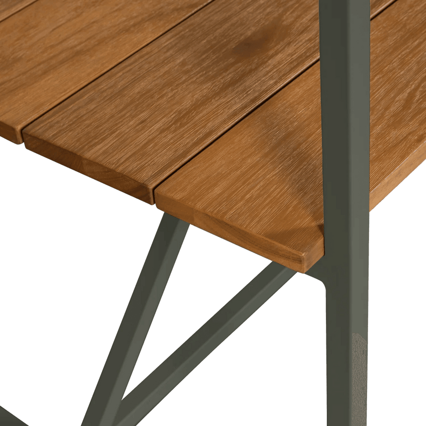 Blue sky gurulós fa kerti asztal kerettel - Dutch Home