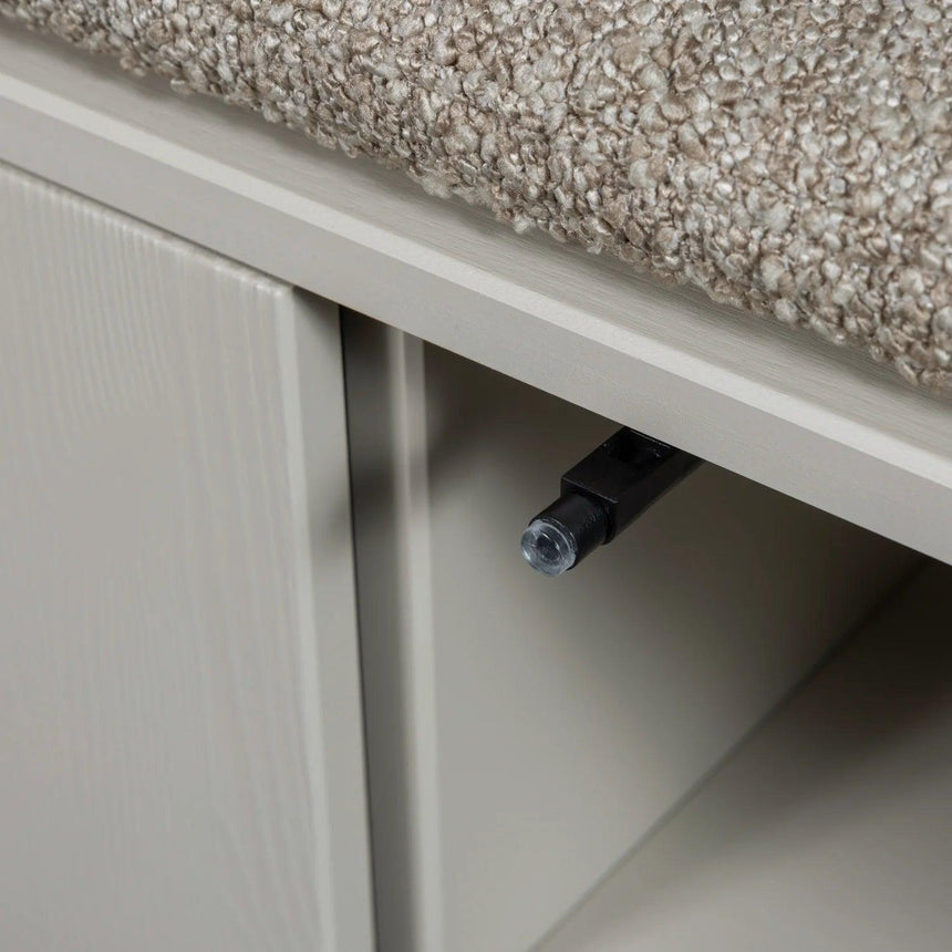 Letterbank fabric bench