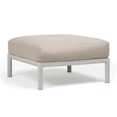 Nardi Maximo fabric garden pouf with gesso frame