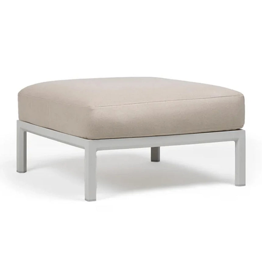 Nardi Maximo fabric garden pouf with gesso frame