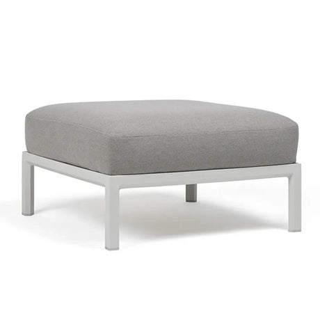 Nardi Maximo fabric garden pouf with gesso frame